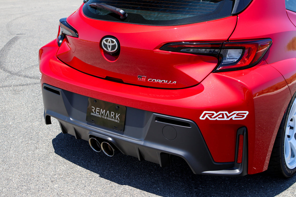 REMARK 23+ Toyota GR Corolla Catback Exhaust - Dual Tips Center Exit (SS) - RK-C2076T-05