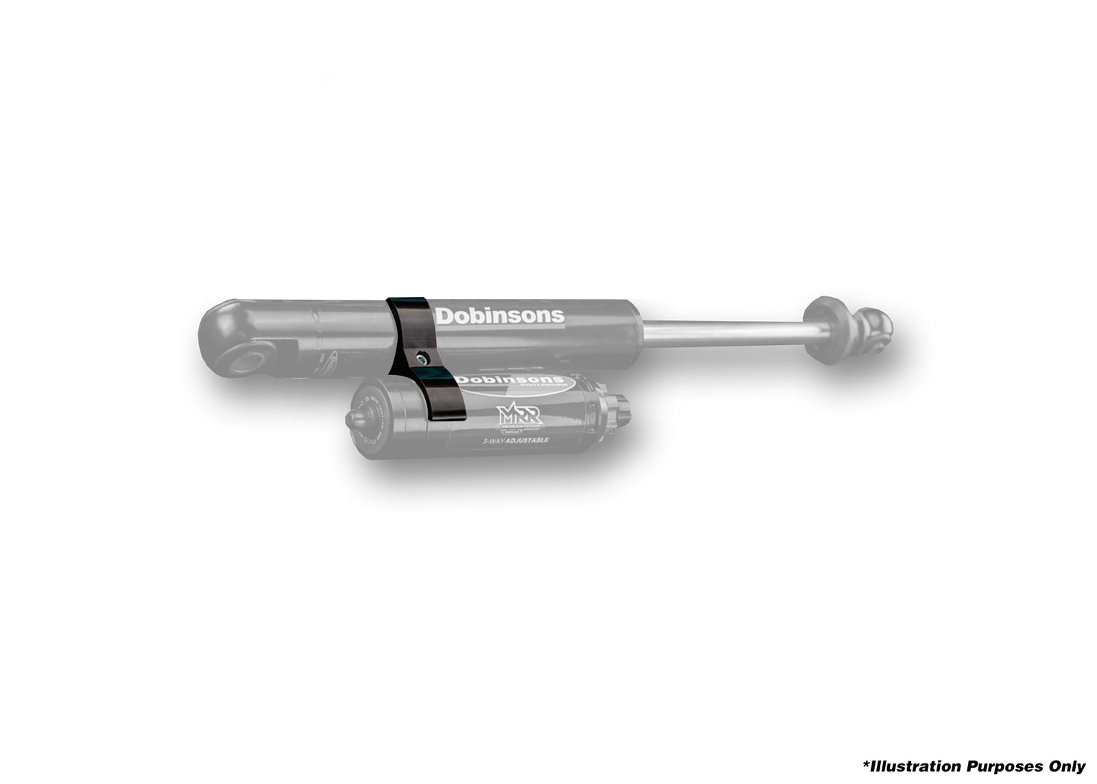 DOBINSONS PIGGY BACK MOUNTS FOR MRA SHOCKS (LARGER SEPARATION) (PAIR)  -  RM66-040