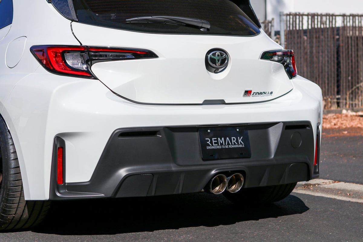 Remark 23+ Toyota GR Corolla Carbon Fiber Outer Exhaust Block Off Plates - RMK-05-EC01T-02