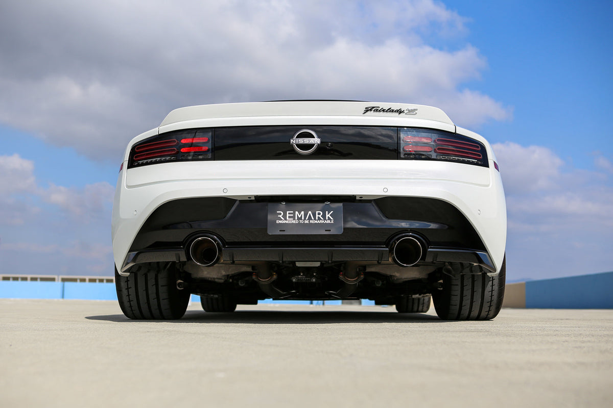 REMARK 2023+ Nissan Z Burnt Stainless Double Wall Tip Axle Back Exhaust - RO-TT35-D