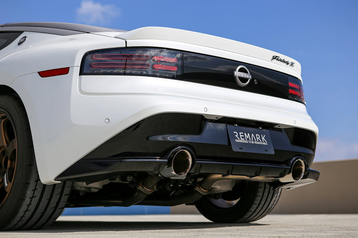 REMARK 2023+ Nissan Z Burnt Stainless Double Wall Tip Axle Back Exhaust - RO-TT35-D
