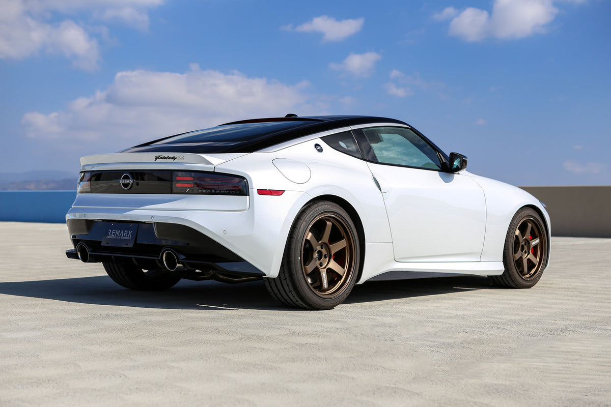 REMARK 2023+ Nissan Z Burnt Stainless Double Wall Tip Axle Back Exhaust - RO-TT35-D
