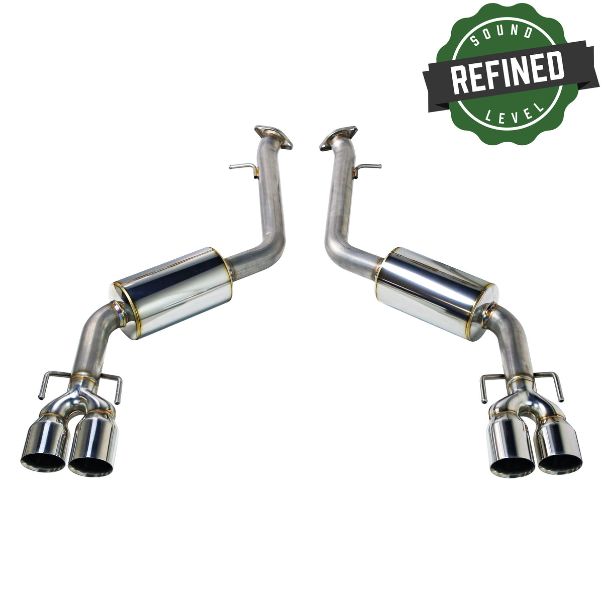 REMARK 17-20 Lexus IS200/300/350 Axleback Exhaust - SS Double Wall Burnt Tip (Muffler Version) - RO-TTE3-DM