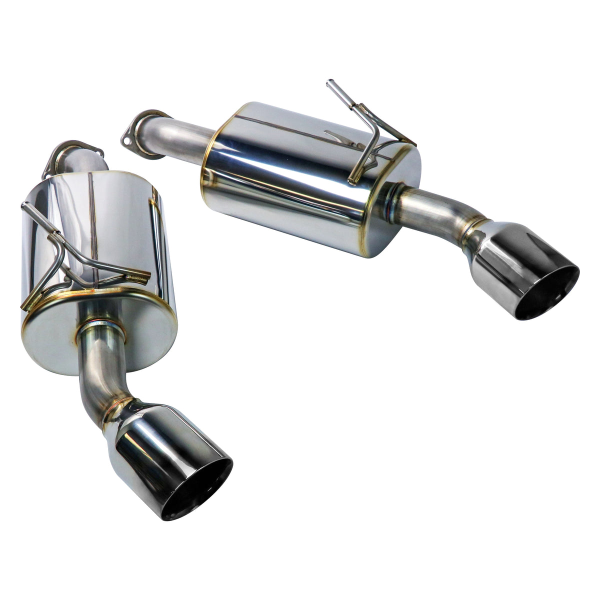 REMARK 14+ Infiniti Q50 Axleback Exhaust w/Mufflers - Stainless Double Wall Tip - RO-TSQ5-DM