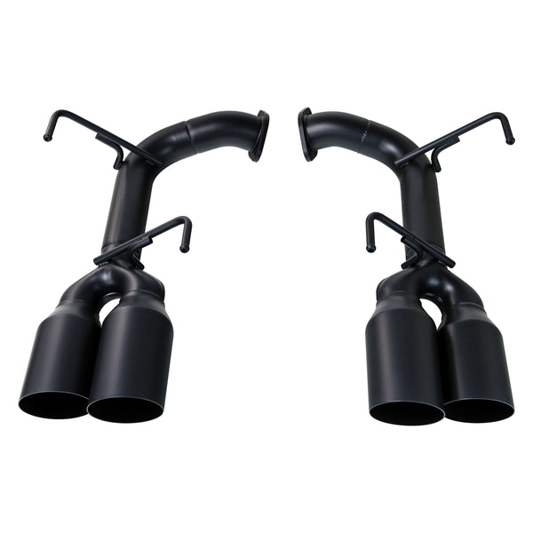 Remark 15-22 Subaru WRX STi VA Axle Back Exhaust Stainless Steel Single Wall Tip 4in Cerakote Black - RO-TSVA-S4B