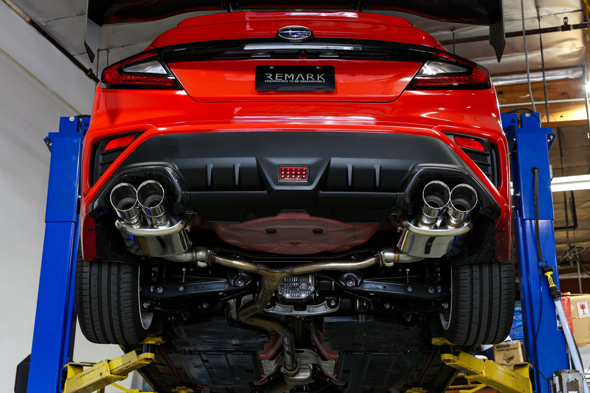 Remark 22+ Subaru WRX VB Axleback Exhaust w/ Burnt  Stainless Double Wall Tip - RO-TTVB-DMQ