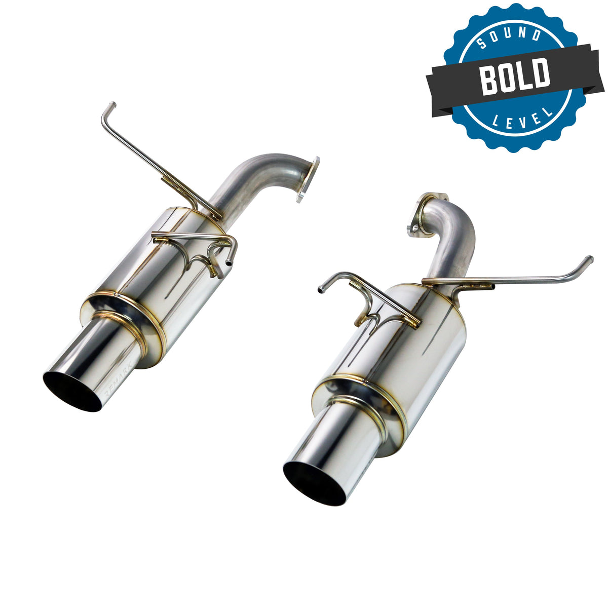 REMARK 2022+ Subaru WRX VB Axleback Exhaust - Dual R1 Spec Burnt Stainless - RO-TTVB-R1D