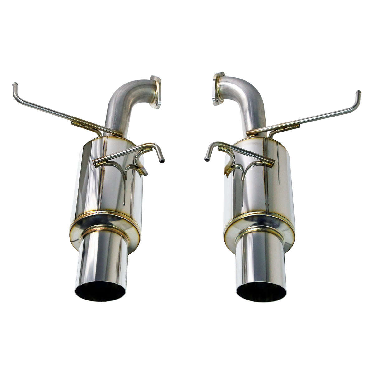 REMARK 2022+ Subaru WRX VB Axleback Exhaust - Dual R1 Spec Burnt Stainless - RO-TTVB-R1D