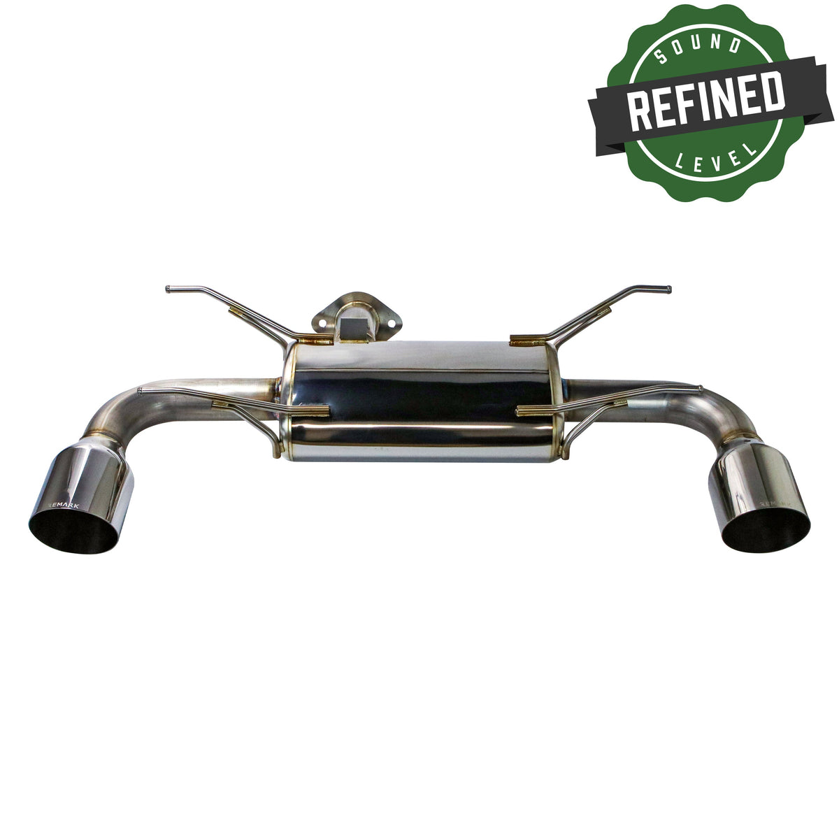 Remark 22+ Subaru BRZ/Toyota GR86 Axle-Back Exhaust - Stainless Single Wall Tips - RO-TSZ8-SM