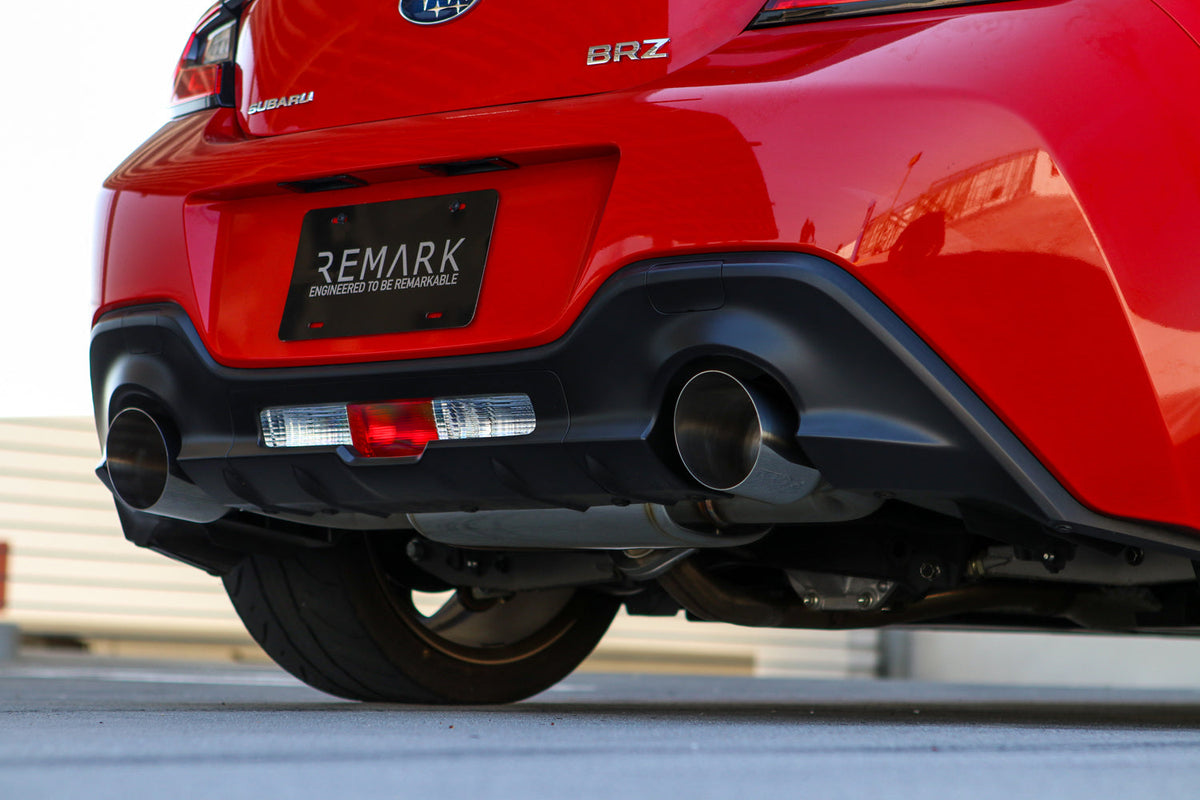 Remark 22+ Subaru BRZ/Toyota GR86 Axle-Back Exhaust - Stainless Single Wall Tips - RO-TSZ8-SM