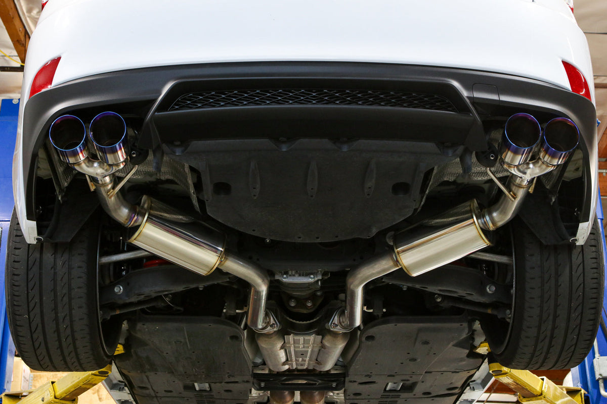 REMARK 17-20 Lexus IS200/300/350 Axleback Exhaust - Stainless Double Wall Tip (Muffler Version) - RO-TSE3-DM