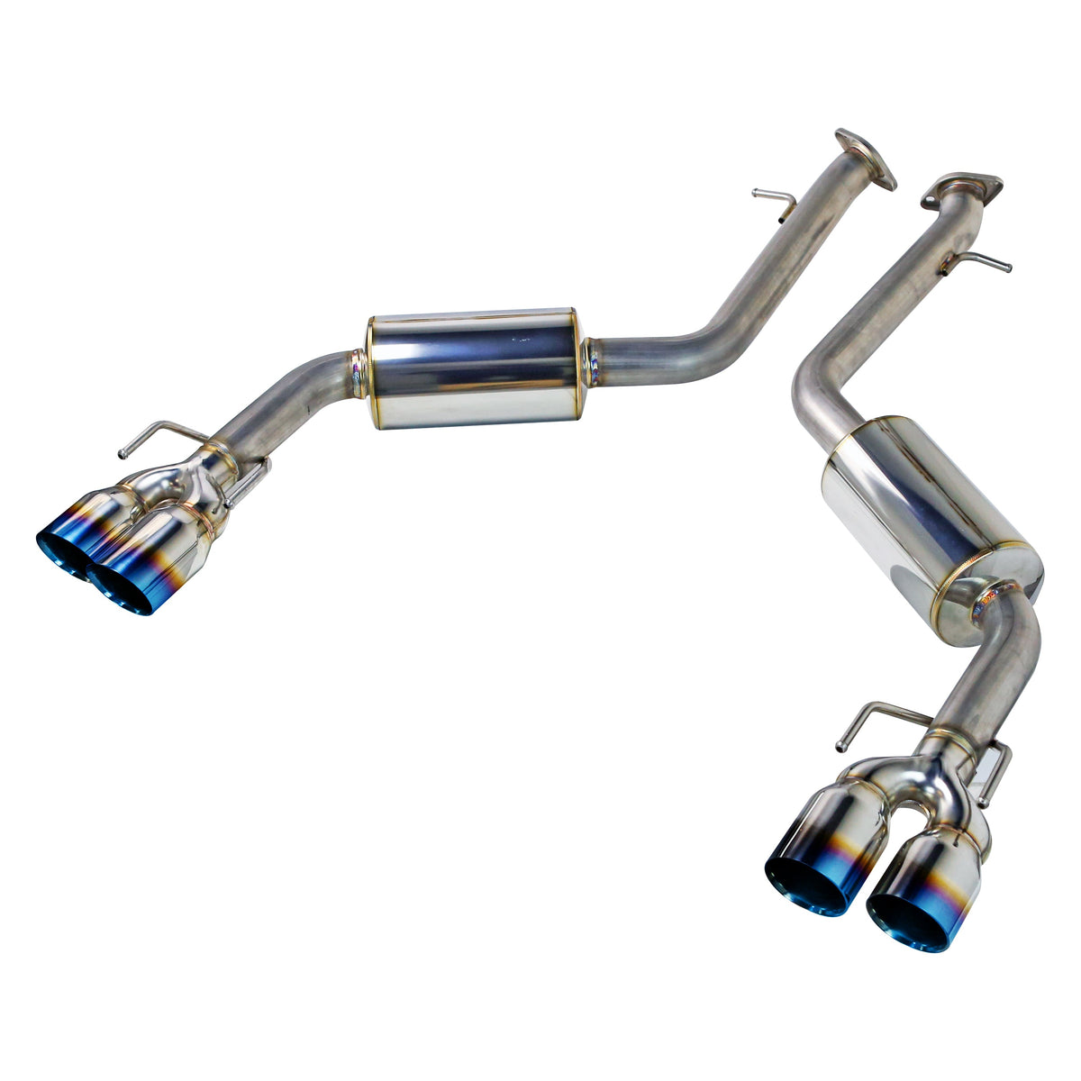 REMARK 17-20 Lexus IS200/300/350 Axleback Exhaust - SS Double Wall Burnt Tip (Muffler Version) - RO-TTE3-DM