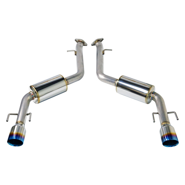 REMARK 2021+ Lexus IS300/ IS350 Axleback Exhaust - Burnt Stainless Double Wall Tip (Muffler Version) - RO-TTE4-DM