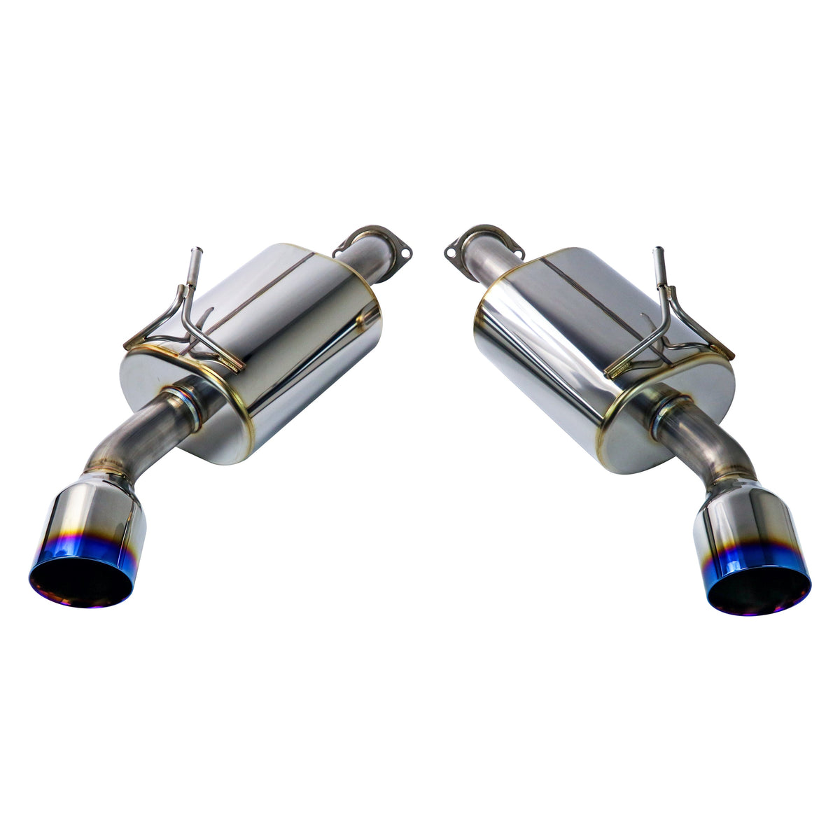REMARK 14+ Infiniti Q50 Axleback Exhaust w/Mufflers - Burnt Double Wall Tip - RO-TTQ5-DM
