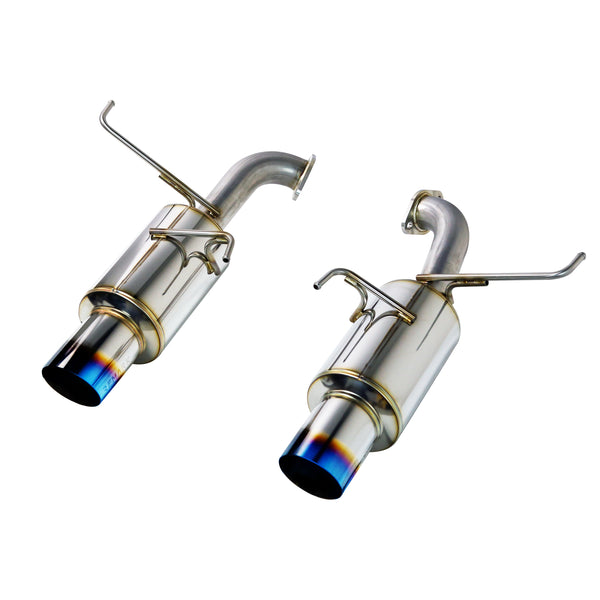 REMARK 2022+ Subaru WRX VB Axleback Exhaust - Dual R1 Spec Burnt Stainless - RO-TTVB-R1D