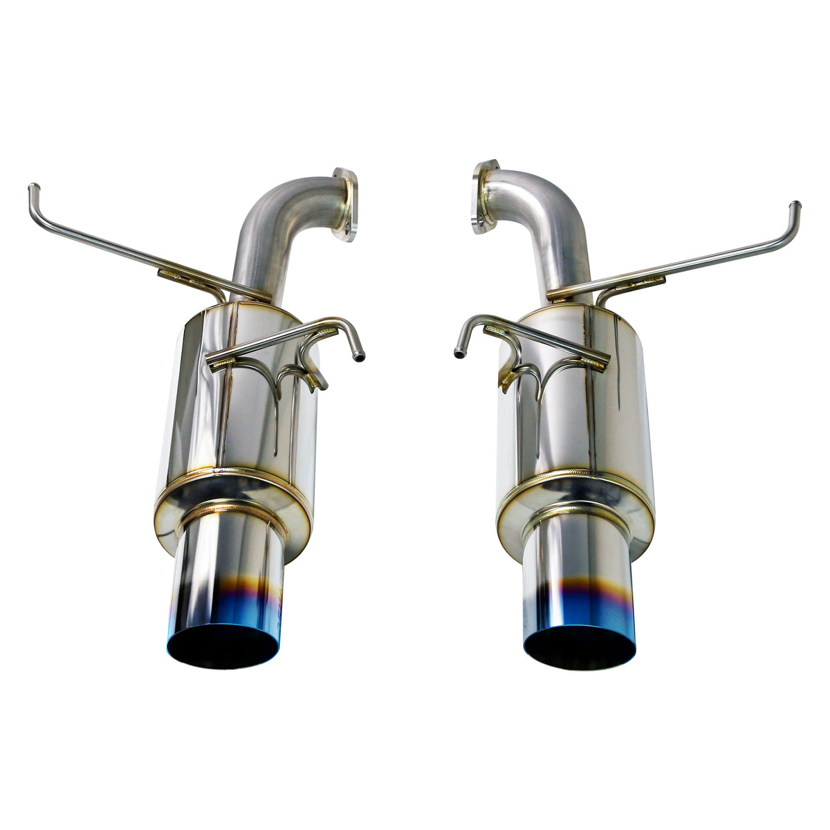 REMARK 2022+ Subaru WRX VB Axleback Exhaust - Dual R1 Spec Burnt Stainless - RO-TTVB-R1D