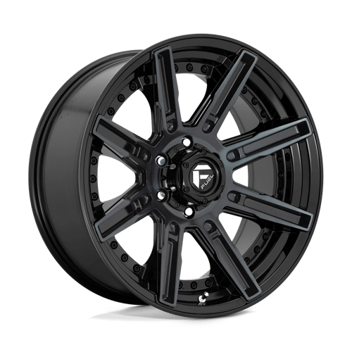 Fuel Off-Road Aluminum Wheels 20X10 Rogue D708 Gloss Machined Double Dark Tint