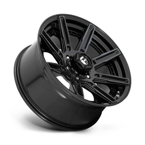 Fuel Off-Road Aluminum Wheels 20X9 Rogue D708 Gloss Machined Double Dark Tint