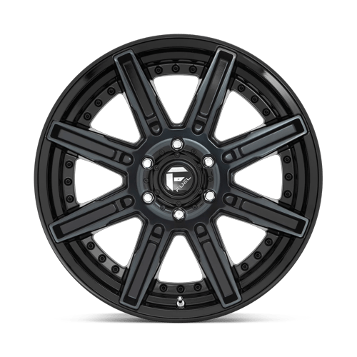 Fuel Off-Road Aluminum Wheels 20X9 Rogue D708 Gloss Machined Double Dark Tint