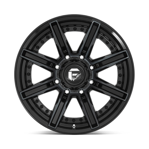 Fuel Off-Road Aluminum Wheels 20X10 Rogue D708 Gloss Machined Double Dark Tint