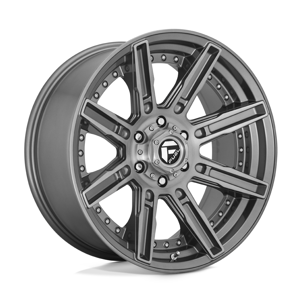 Fuel Off-Road Aluminum Wheels 20X10 Rogue Platinum D710 Brushed Gunmetal