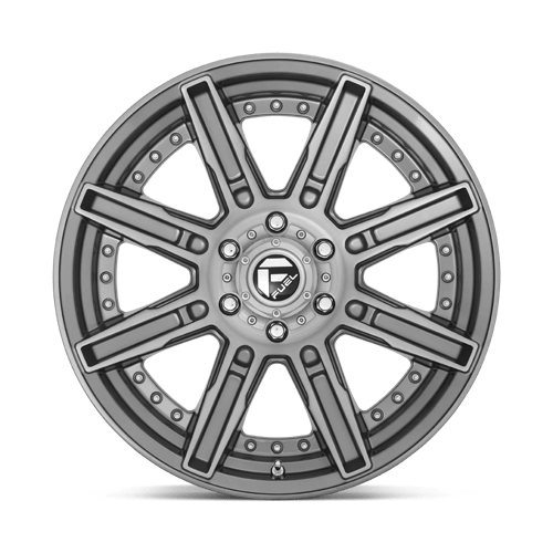 Fuel Off-Road Aluminum Wheels 20X10 Rogue Platinum D710 Brushed Gunmetal