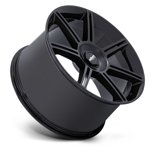 Rotiform Fra 22X12 5X130 +60MM Gloss Black W/ M-Black Spokes