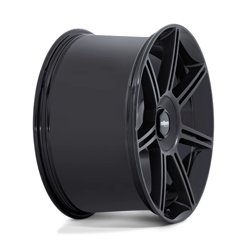 Rotiform Fra 22X12 5X130 +60MM Gloss Black W/ M-Black Spokes