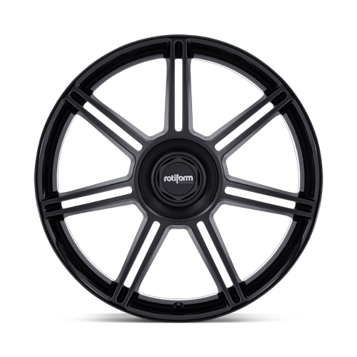 Rotiform Fra 22X12 5X130 +60MM Gloss Black W/ M-Black Spokes