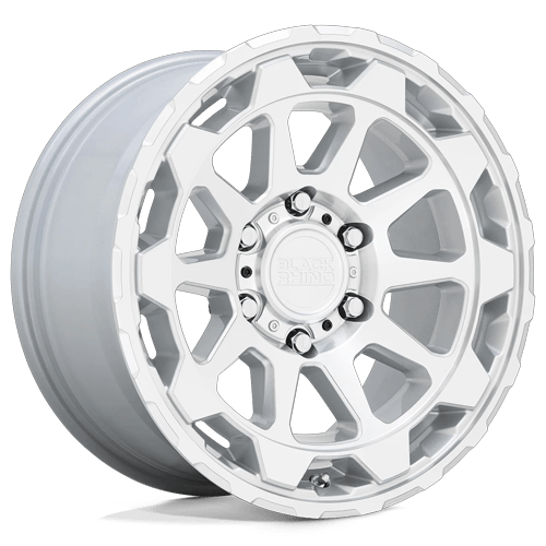 Black Rhino Hard Alloys Rotor 20X9 5X127 +2MM Gloss Silver W/Mirror Cut Face