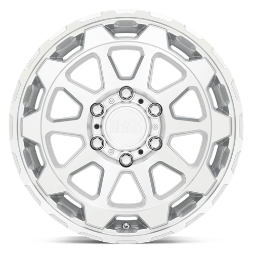 Black Rhino Hard Alloys Rotor 20X9 5X127 +2MM Gloss Silver W/Mirror Cut Face