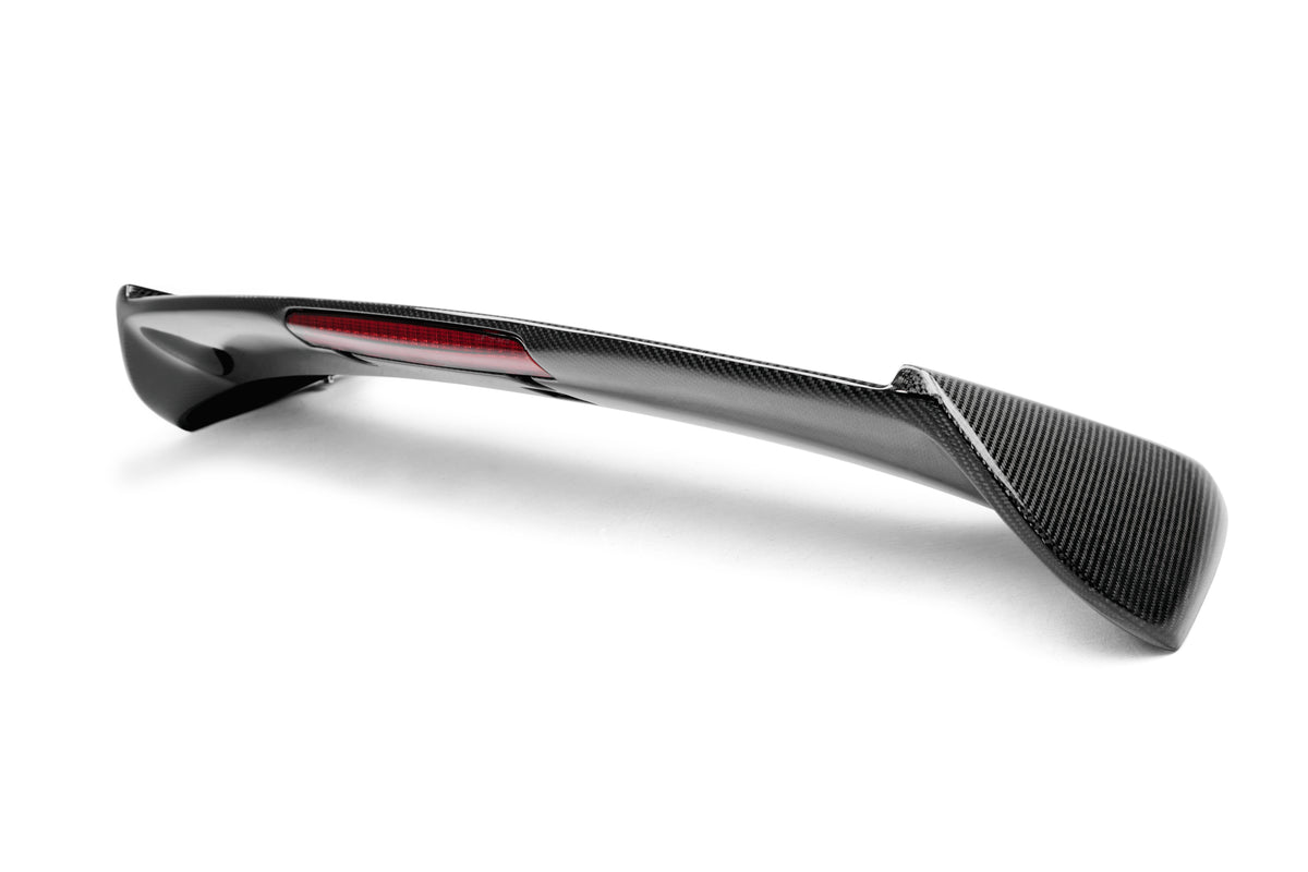 Seibon 08-11 Subaru WRX/STi Hatchback STI-Style Carbon Fiber Rear Spoiler w/ LED Light Included - RS0809SBIMP-STI-LED