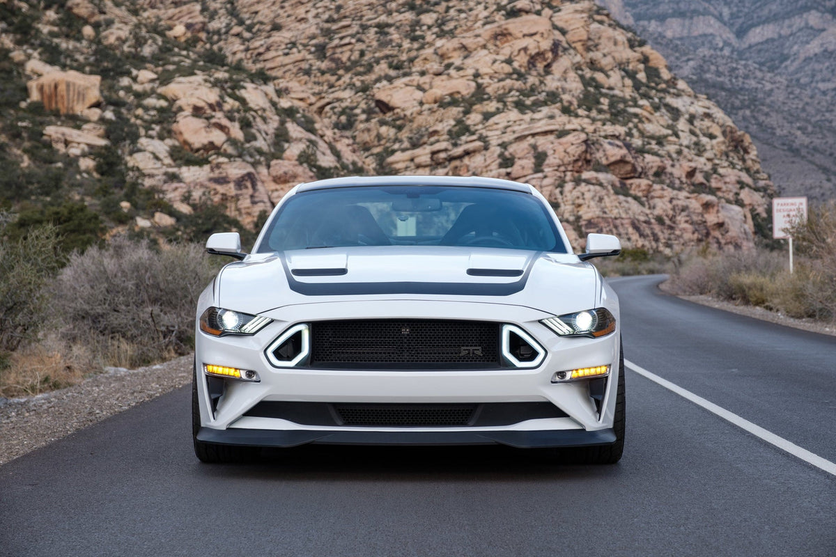 RTR Vehicles - RTR Upper and Lower Grille w/ LED Accent Vent Lights (18-23 Mustang - GT &amp; EcoBoost)