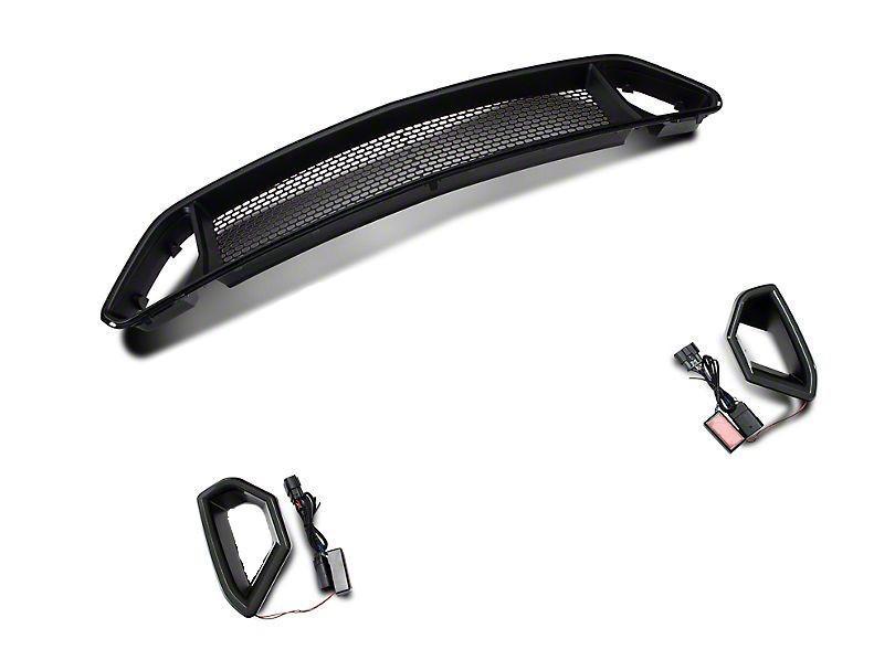 RTR Vehicles - RTR Upper Grille with LED Lights (18-23 Mustang - GT &amp; EcoBoost)