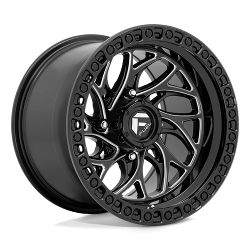 Fuel Off-Road Aluminum Wheels 15X10 Runner Utv D741 Gloss Black Milled