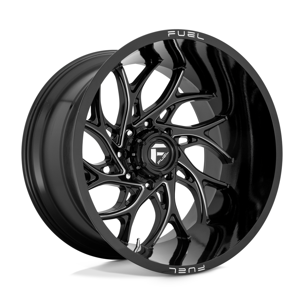 Fuel Off-Road D741 24X12 Gloss Black Milled 6x139.7 -44mm