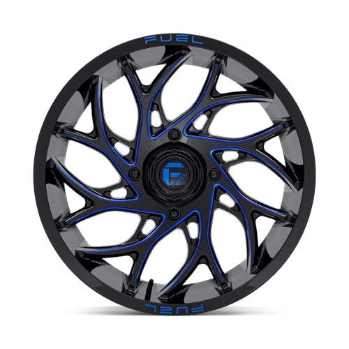 Fuel Off-Road D778 20X7 Gloss Black Milled W/ Candy Blue Tint 4x137 +13mm