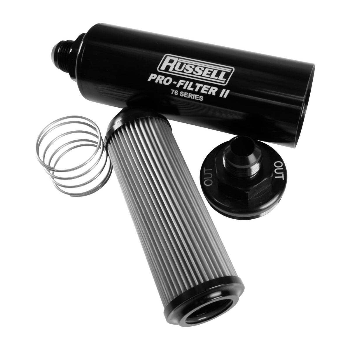 Russell 10An 100 Micron Filter Assembly 76 Series Pro-Filter 2 - 761010 - front view