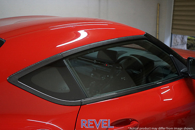 Revel GT Dry Carbon Door Window Moulding Cover 2020 Toyota GR Supra - 6 Pieces