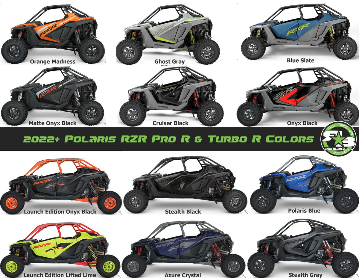 2022 Polaris RZR Pro R Factory Color options