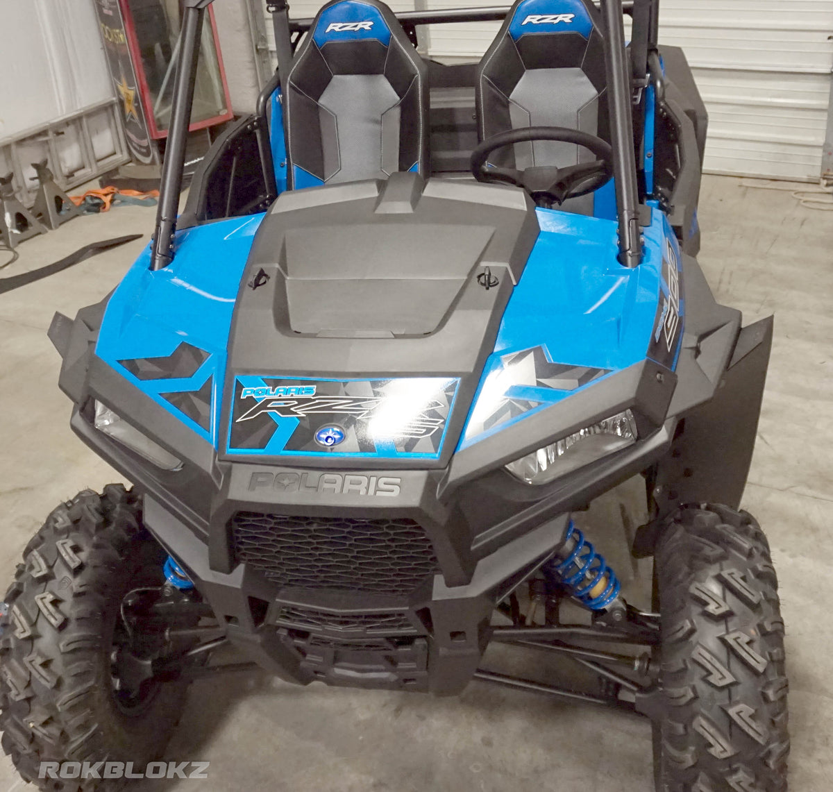 RokBlokz Polaris RZR S 900 & RZR S 1000 2015-2019 Mud Flaps / Fender Extensions, Front & Rear