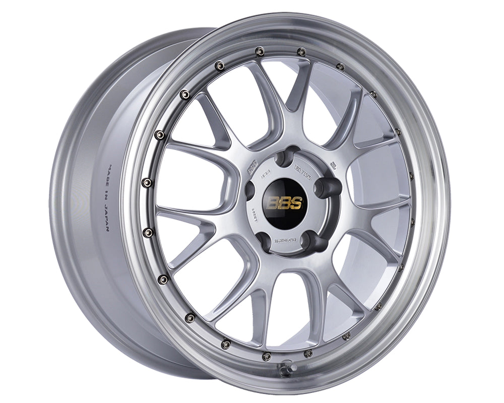 BBS LM-R 20x10 5x112 ET12 Diamond Silver Center / Diamond Cut Lip Wheel -82mm PFS/Clip Required - LM357DSPK
