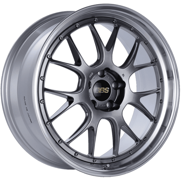 BBS LM-R 19x8.5 5x120 ET28 Diamond Black Center / Diamond Cut Lip Wheel -82mm PFS/Clip Required - LM312DBPK by BBS