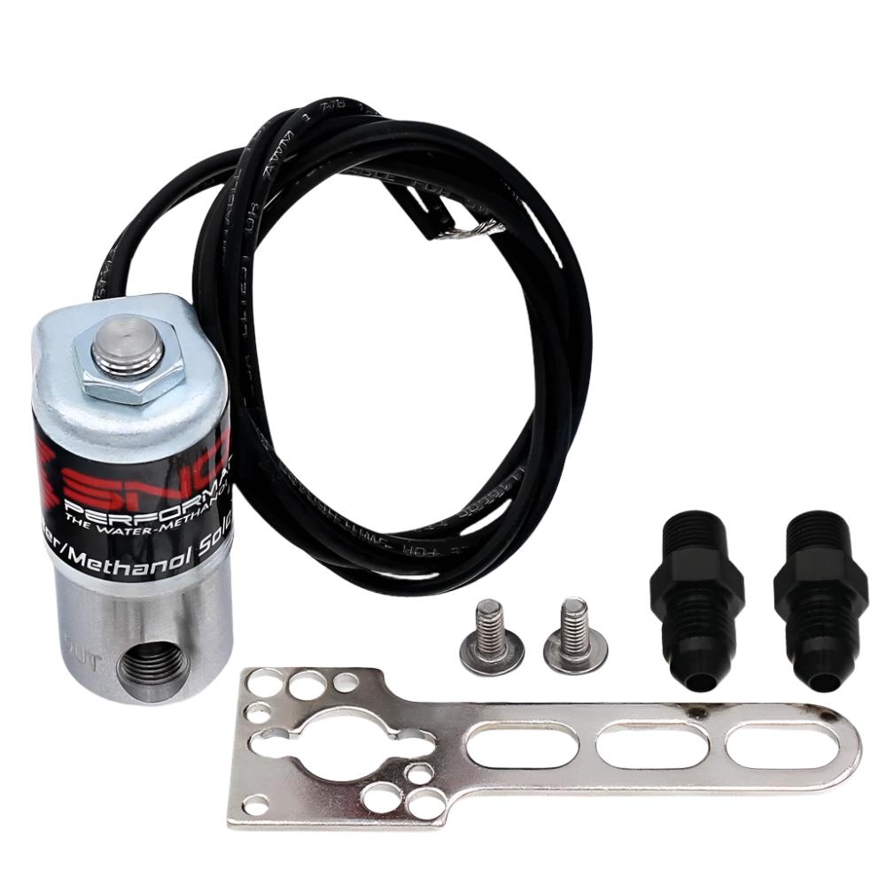 Snow Performance Hi-Flow Water Solenoid Upgd. 4AN Fittings (Systems w/ 4AN SS Braid Line) - SNO-40060-BRD