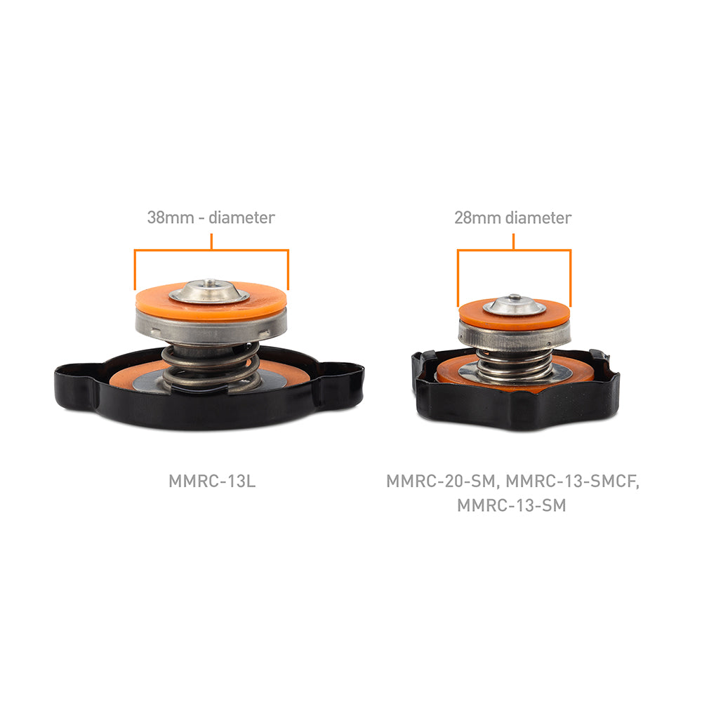 Mishimoto 1.3 Bar Rated Carbon Fiber Radiator Cap Small Import - MMRC-13-SMCF by Mishimoto - detail view