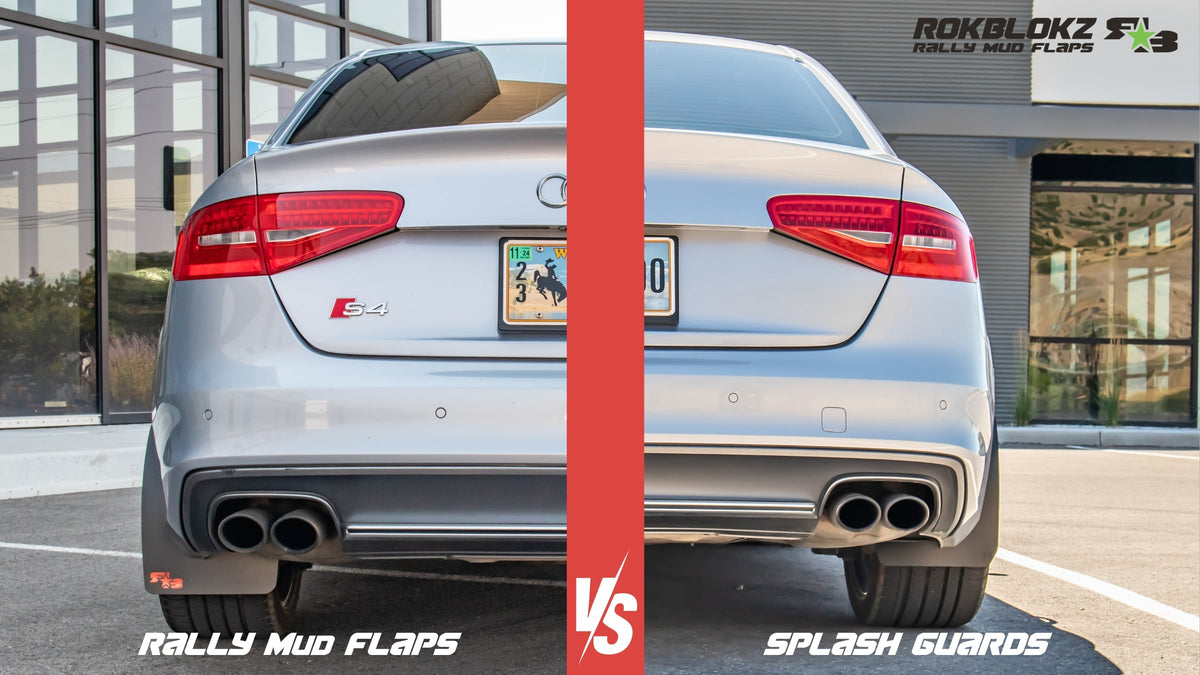 RokBlokz -  Audi A4 &amp; S4 Sedan (B8) 2008-2016 Rally Mud Flaps