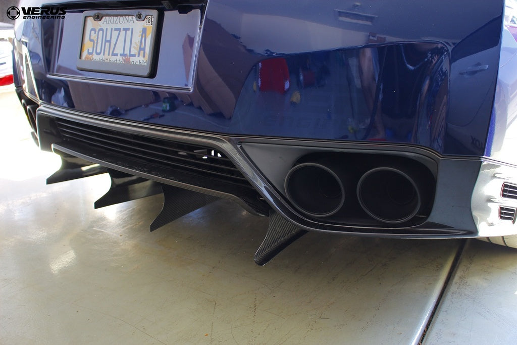 Verus - Rear Diffuser Strakes - R35 Nissan GT-R - A0090A
