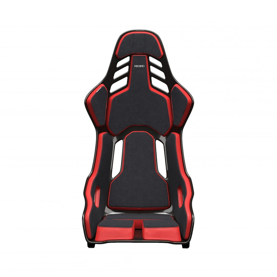 Recaro Podium CFK (CF/Kevlar) FIA/ABE Large/Left Hand Seat - Alcantara Blk/Leather Red