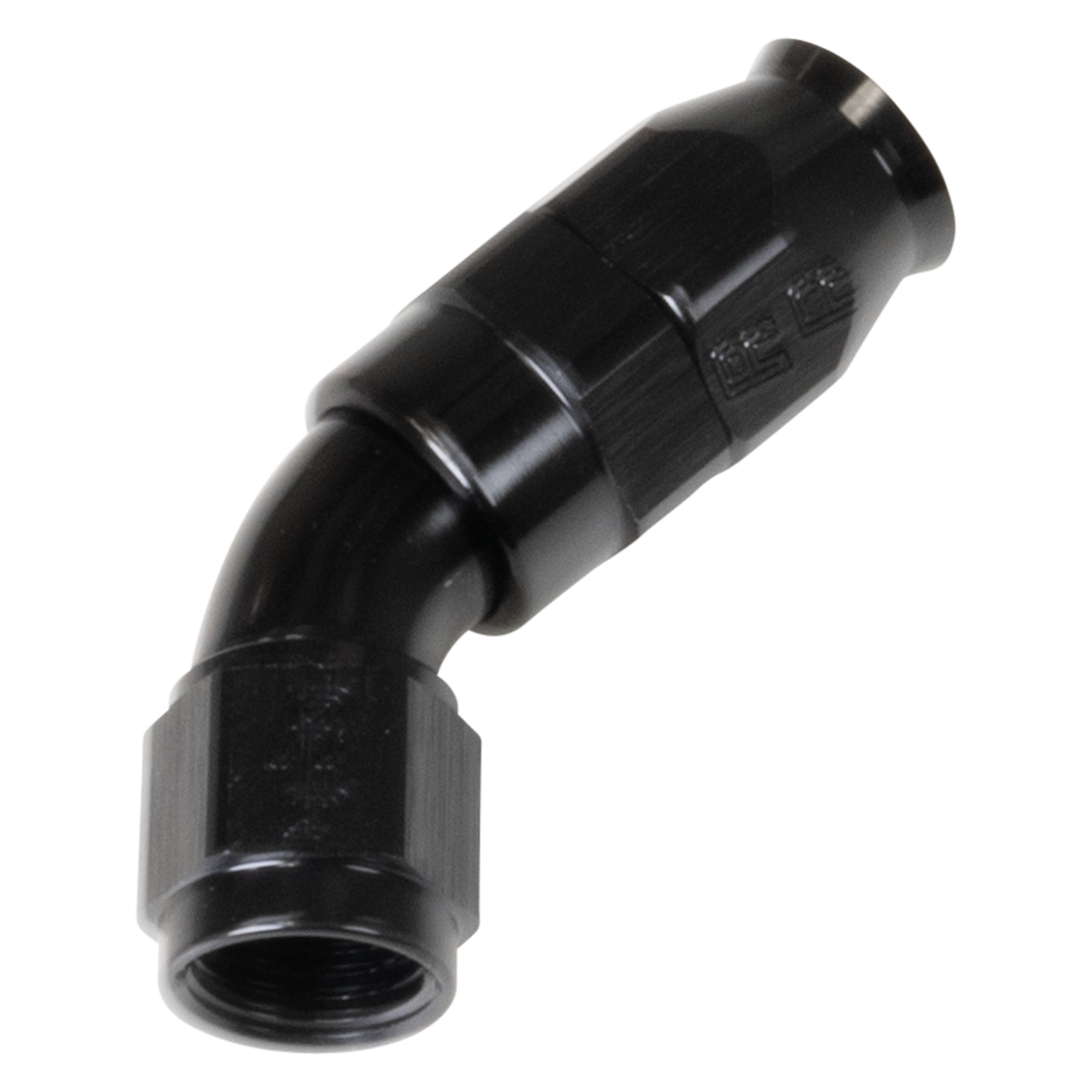 Russell Black 45 -6 Pro Ptfe Hose End - 550533 - angle view