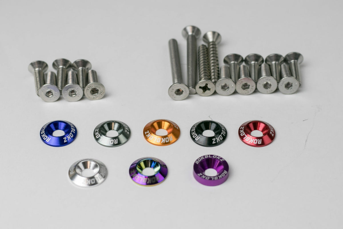 RokBlokz Anodized Aluminum Washer Kits for RZR XP 1000